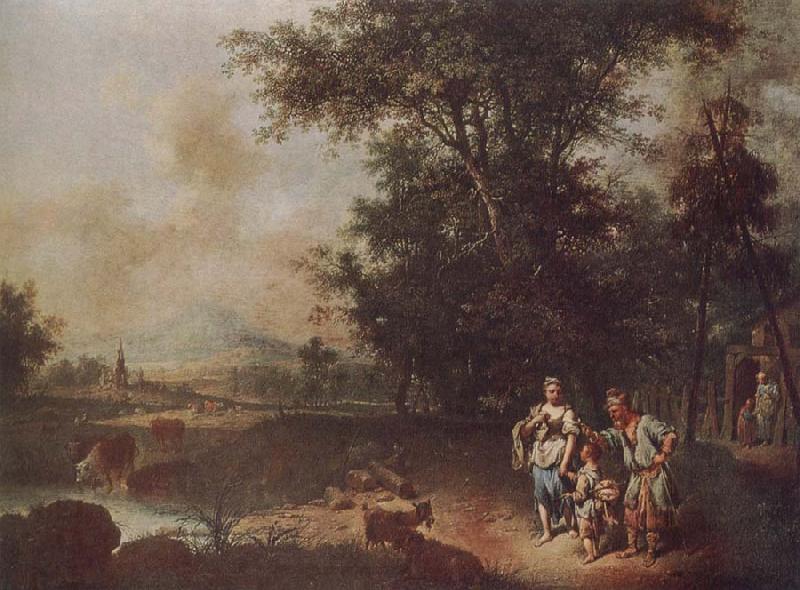 Johann Conrad Seekatz The Repudiation of Hagar France oil painting art